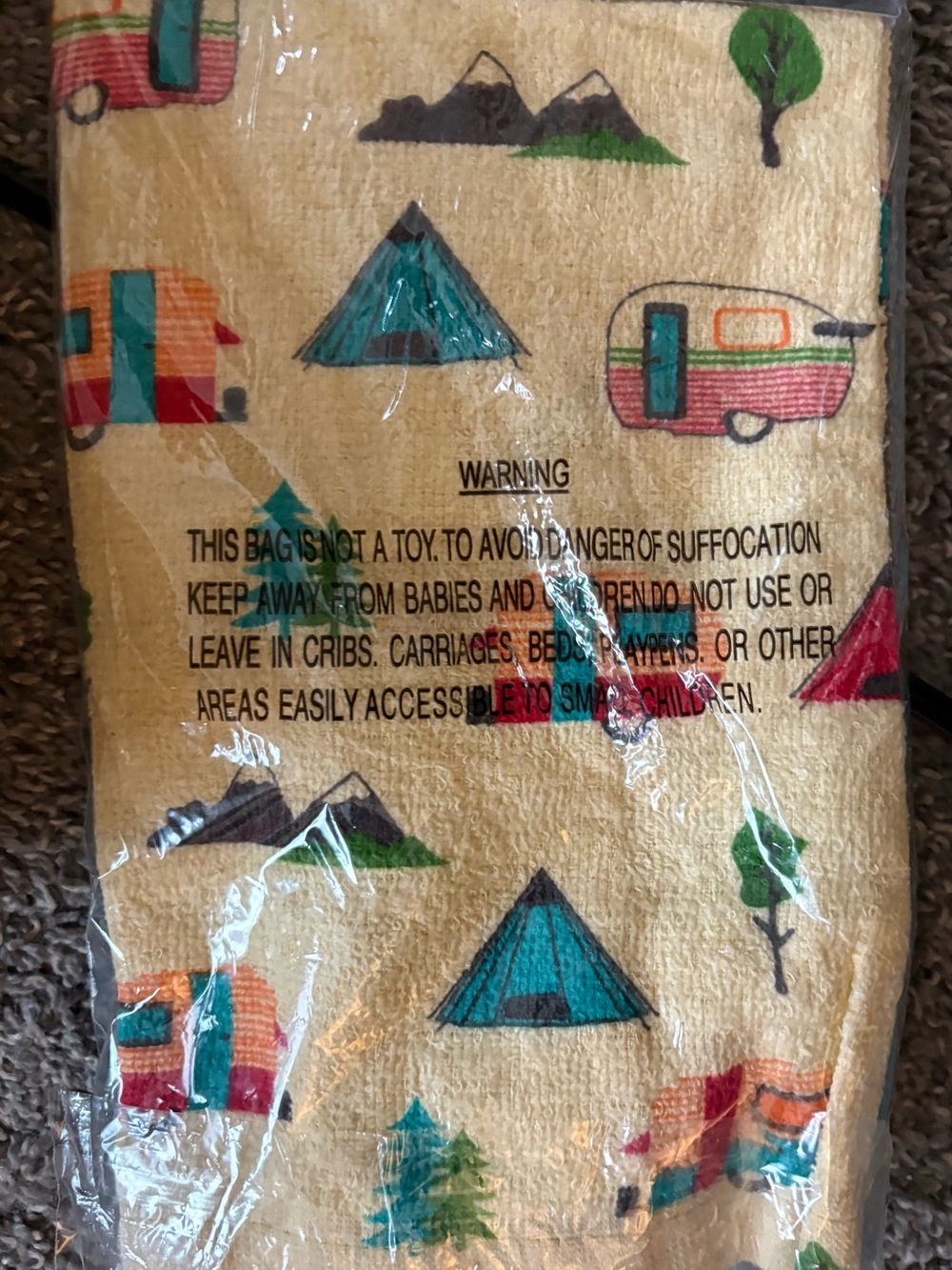NWT Camping themed Items -2 Oversized Throws, 3 pack kitchen/hand towel. - Picture 6 of 6